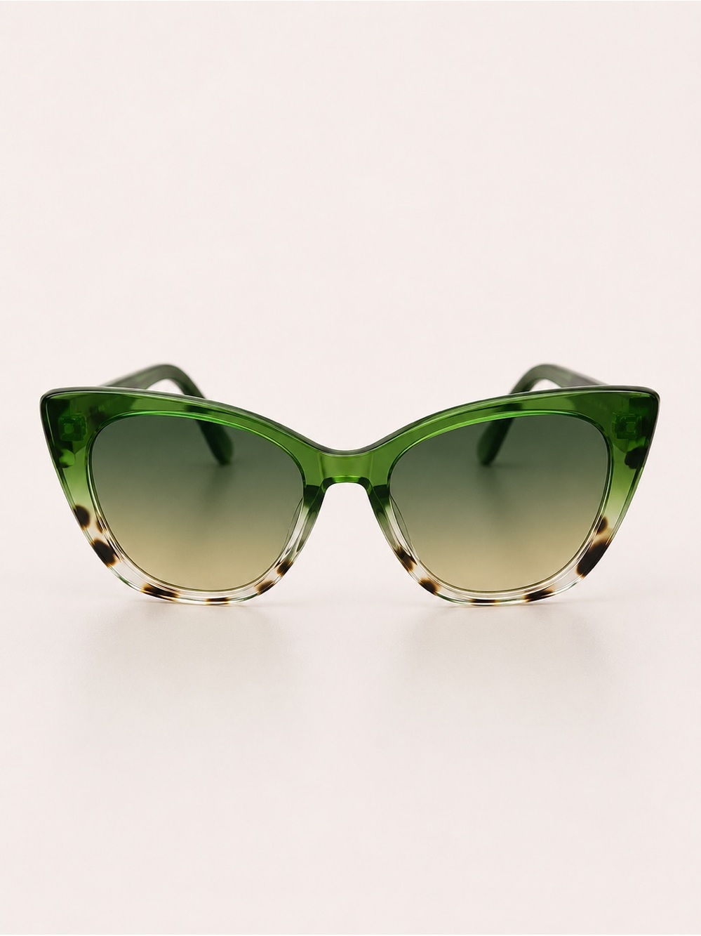 Green Ombre Cat-Eye Women's Sunglasses